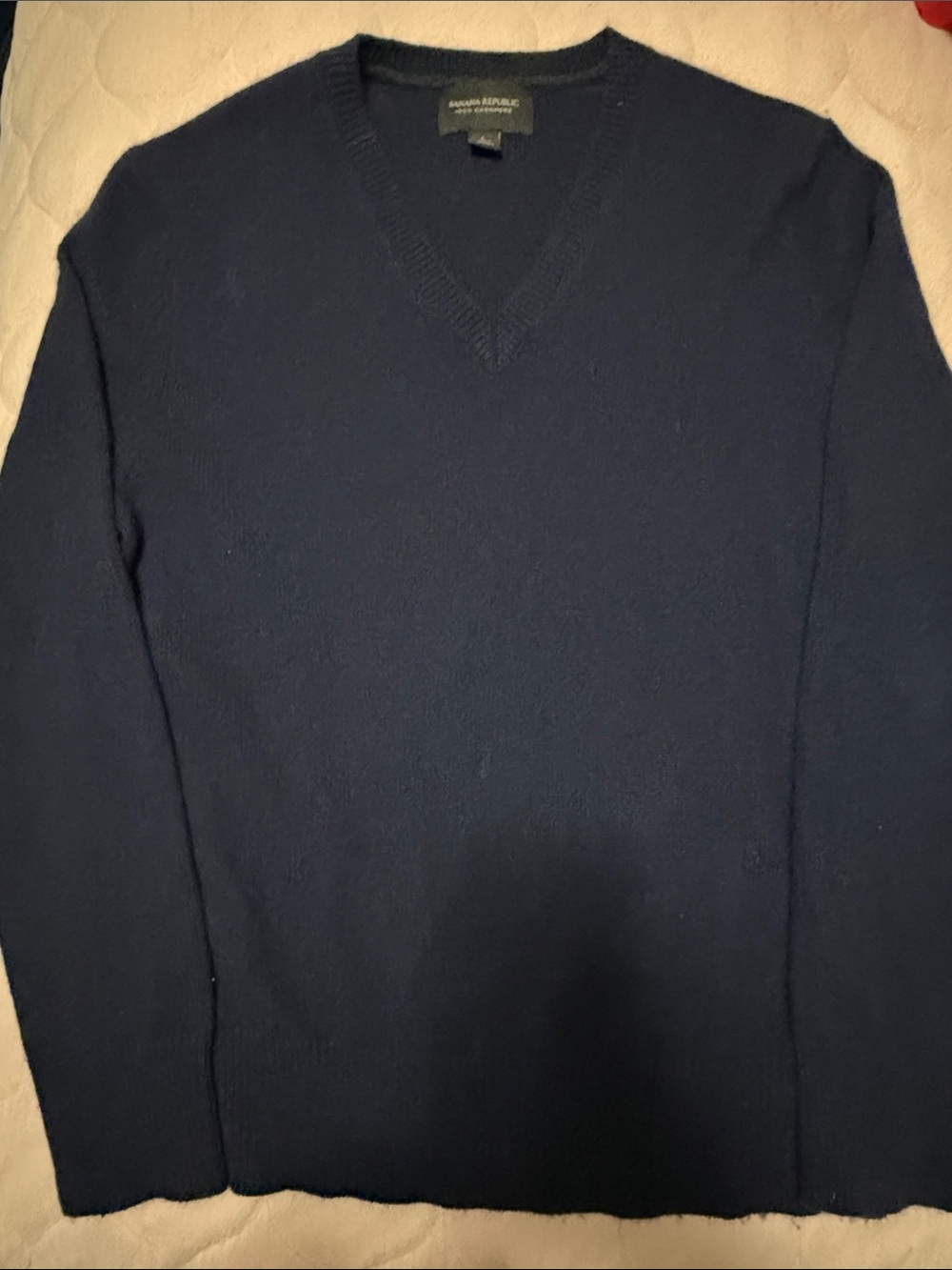 Banana Republic Men’s Dark Navy V-Neck Sweater